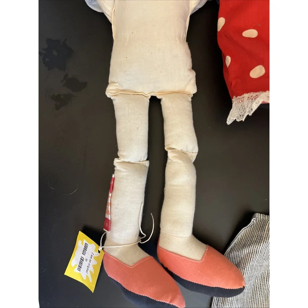 Vintage Georgia Charuhas Rag‎ Doll Mexican Artist Heart Cheeks Sweethearts 16